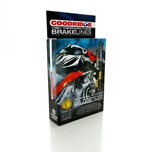 GOODRIDGE BRAIDED RACE FRONT BRAKE HOSES FOR YAMAHA FZ1 FAZER 06-13 - Picture 1 of 1