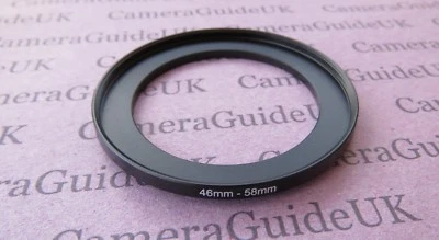 46mm to 58mm Male-Female Stepping Step Up Filter Ring Adapter 46mm-58mm  - Image 1 of 2