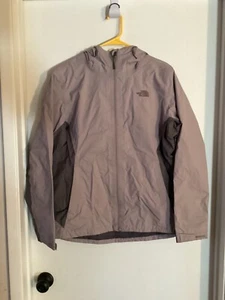 Women NWOT “The North Face" tan and gray heavy hooded windbreaker.Size L - Picture 1 of 2