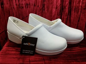 New Safe T Step White Gretchen Glog Slip Resistant Men's Shoe Size 11 Women's 13 - Picture 1 of 7