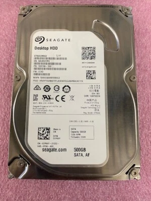 Seagate Barracuda 500GB ST500DM002 7200RPM HDD SATA AF 3.5" Desktop HDD - Image 1 of 3