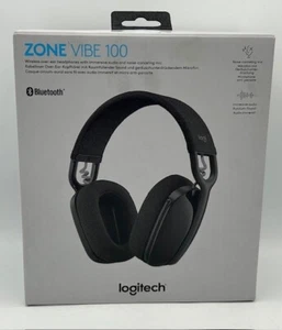 Logitech Over-Ear Headset Zone Vibe 100 Wireless Bluetooth Graphite - BNIB - Picture 1 of 5