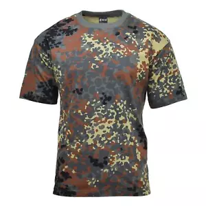 MFH U.S. military-style sportswear T-shirts BW camouflage lightweight breathable - Picture 1 of 4