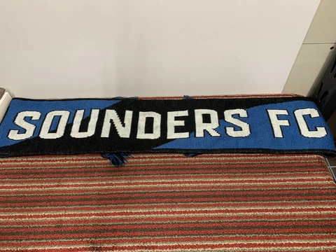 Seattle Sounders FC 2014 Season Ticket Member Scarf Adidas Green Blue Black MLS Cover