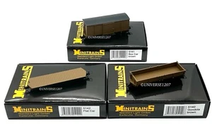 HOn30/HOe MinitrainS American-Type Flat Car Boxcar Gondola Wagon Set NIB H0e 009 - Picture 1 of 12