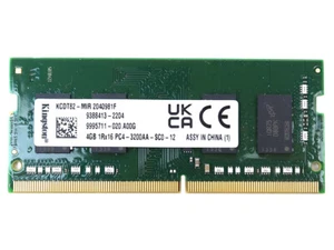 KINGSTON KCDT82-MIR 4GB DDR4 SODIMM PC4-25600 3200MHZ MEMORY 9995711-020.A00G - Picture 1 of 2