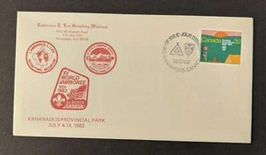 1983 World Jamboree Boy Scout First Day Cover FDC Kananaskis Canada - Picture 1 of 2