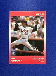 🇺🇸Blank Back🇺🇸 1989 Star Promo ~ Jim Abbott ~ **NM-MINT or BETTER** - Picture 1 of 10