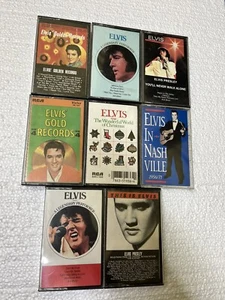 elvis presley cassette tape lot 8 Nashville Walk Alone Golden Record Blue suede - Picture 1 of 2