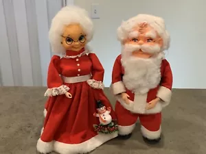 Botella de jabón vintage para plato de vacaciones decoración navideña de Papá Noel y señora Claus - Imagen 1 de 5