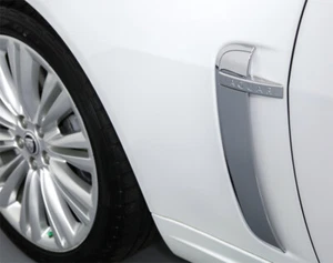 Chrome Trim Enhancement for Fender Vent 2pcs set Jaguar XK & XKR 2010 2011 - Picture 1 of 1