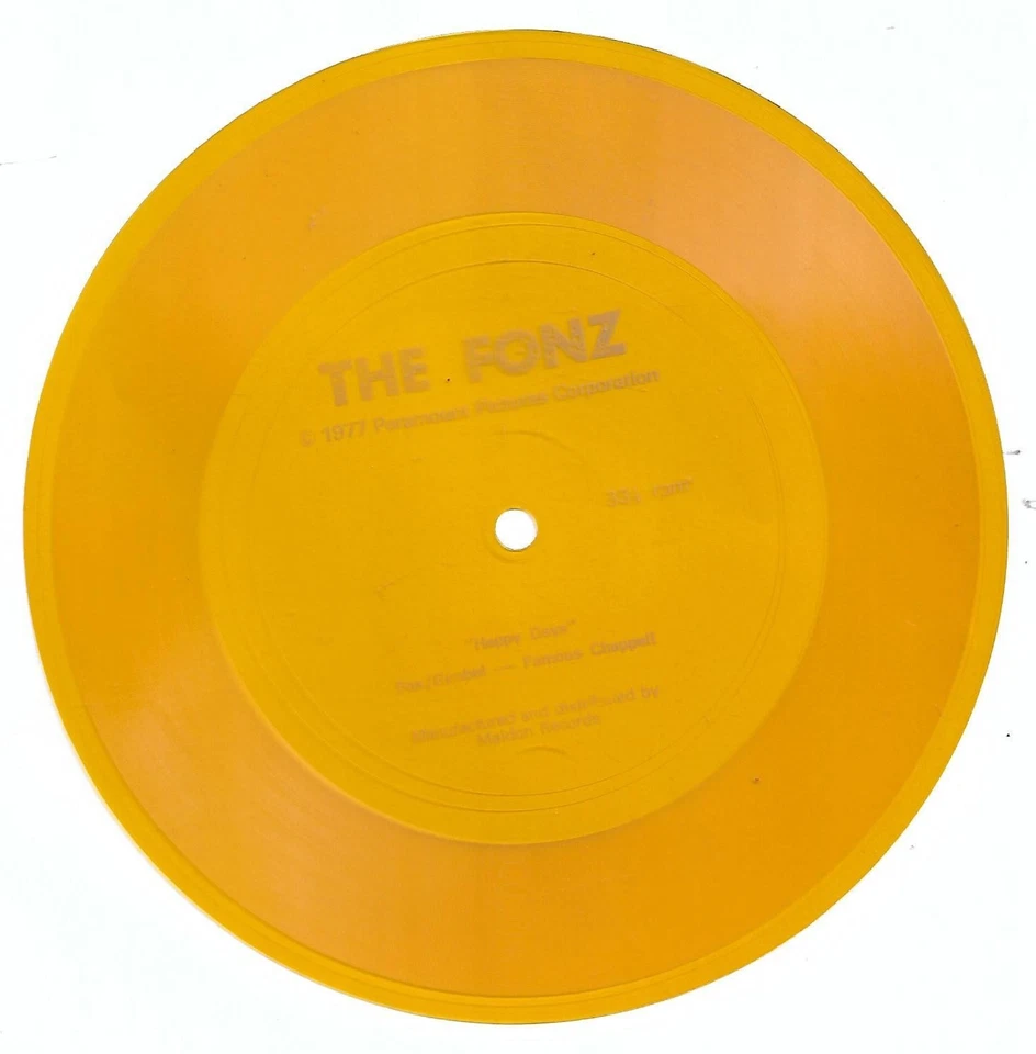 The Fonz Happy Days flexi disc record - Image 1 of 1