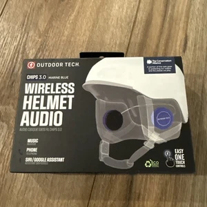 Outdoor Tech Chips 3.0 Universal Wireless Helmet Audio Marine Blue - Imagen 1 de 13