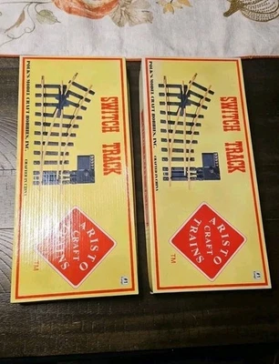 (2)Aristo-Craft Trains #1 G Scale Brass Right Manual/Remote Switch New Old Stock - Image 1 of 4