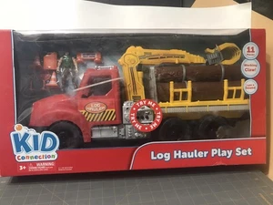 Kid Connection Log Hauler Play Set 11 Pieces Working Claw =Works - Picture 1 of 14