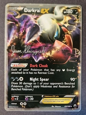 Darkrai EX 63/108 Dark Explorers World Championship Deck Signed Pokemon Card MP - Image 1 of 2