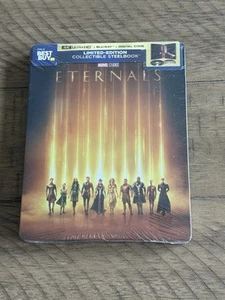 Eternals Steelbook 4K UHD + Blu-ray + Digital (Best Buy Limited Edition) Sealed - Picture 1 of 2
