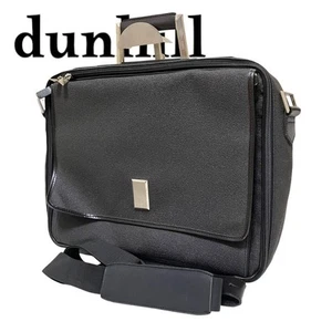 Dunhill Maletín 2 Vías Negocios Bolso de Hombro Negro - Imagen 1 de 16