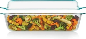 Pyrex Deep 5.2-Qt (9"x13") 2-in-1 Glass Baking Dish with 5.2 QT, Clear - Picture 1 of 6