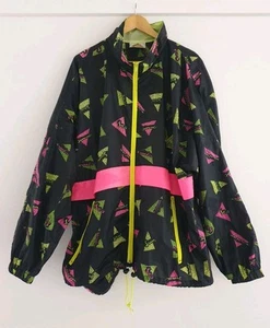 🔶️VINTAGE SPRAY JACKET WINDBREAKER LOPPO WORLD WIDE MENS LARGE L RETRO 80s - Bild 1 von 18