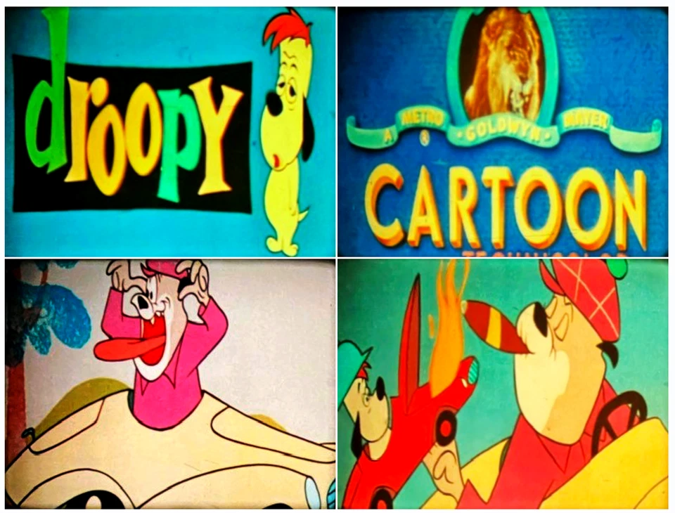 16mm Film: DROOPY CARTOON "Mutts About Racing" (1958) SCOPE - LPP low Fade - Image 1 of 1