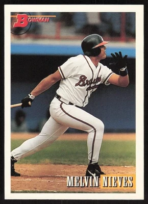 Melvin Nieves 1993 Bowman: #662 Atlanta Braves - Image 1 of 2