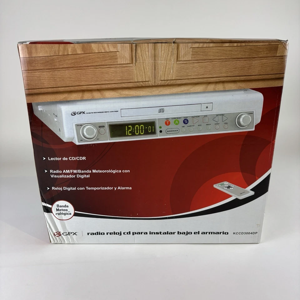 Open Box GPX Undercabinet CD Radio with Remote Control Input Timer KCCD3004DP - Image 1 of 4
