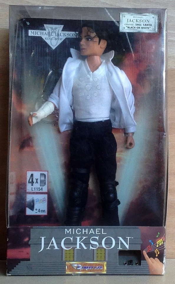 AB Toys Poupée Michael Jackson 32cms avec K7 Black or white 1997 RARE - Imagen 1 de 1
