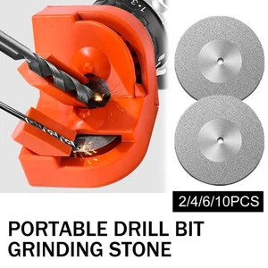 Tragbarer Bohrer Polierstein, 2/4/6/10 Stück Schleifscheibe NEU - Bild 1 von 17