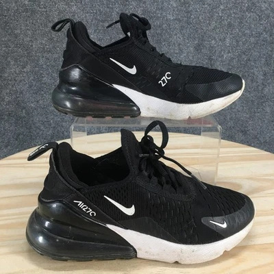 Nike Shoes Youth 3.5 Air Max 270 Running Sneakers Black Lace Up Sport 943345-001 - Image 1 of 4