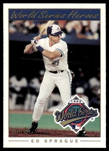 1993 O-Pee-Chee World Series Heroes ! Ed Sprague Toronto Blue Jays #3 - Picture 1 of 2