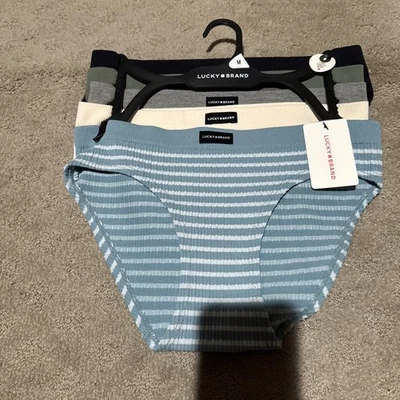 Lucky Brand 5pk Seamless Ribbed Hipsters Panties/Underwear. Sz M. NWT! - Image 1 of 4