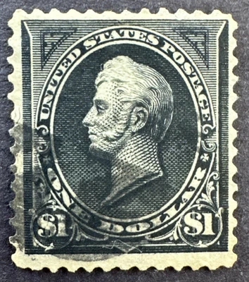 US 1895 Scott 276A Used Stamp Type II Double Line Wmk. 191 Perry - Image 1 of 2