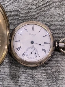 Reloj Bolsillo American Waltham Años 1890’s 18 Grado 15 15 Joya Plateado Funcionando - Imagen 1 de 17