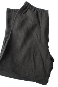 Pantalones de mujer SAKS FIVE AVENUE de lino negro talla XL - Imagen 1 de 4