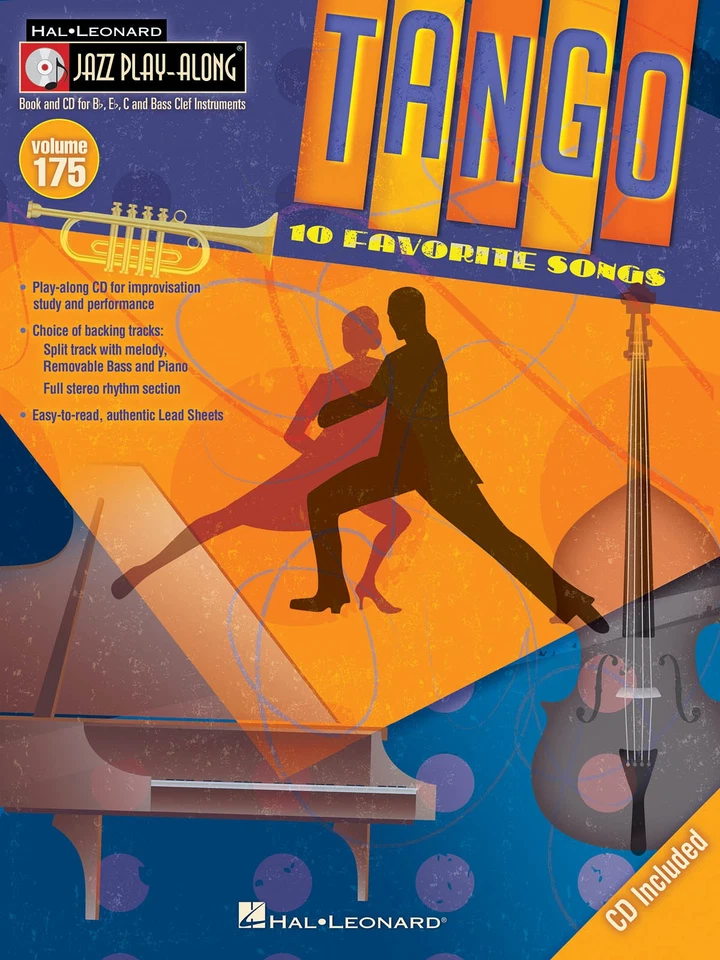 Tango Jazz Play-Along Vol 175 Bb Eb C BC Instruments Sheet Music 10 Song Book CD - Image 1 of 1