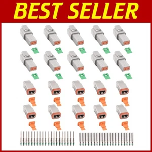 10 Sets  2 Pin Connector - Waterproof Electrical Wire - Picture 1 of 8