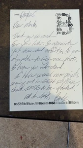 Signed Note From Barbara Bingham Friday the 13th - Picture 1 of 1
