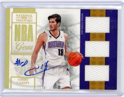 2009-10 Panini National Treasures Relic Autograph #19 Omri Casspi 9 of 30 - Image 1 of 2