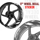 For Kawasaki VULCAN 650 15-20 19 18 Rim Wheel Stickers 17 inch Racing GP06 White