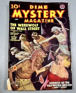 DIME MYSTERY MAGAZINE Pulp, Egyptians Torture Beautiful Women, July 1938 - Picture 1 of 9