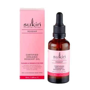 Sukin Natural Skincare Certified Organic Rose Hip Oil 50ml - Dry Distressed Skin - Picture 1 of 1