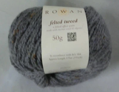 (170 €/kg): 50 g Rowan FELTED TWEED, Fb. 191 Granite grau, Lot 7473  #3569 - Bild 1 von 2
