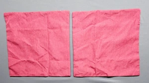 Juego de 2 fundas de almohada texturizadas 15,5x15,5 pulgadas rojas - Imagen 1 de 6