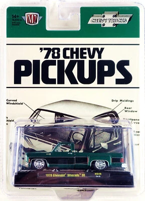 2024 M2 Machines 1:64 MIJO 1978 Chevrolet Silverado 30 🟩 Green 🟩 HS48 24-16 - Image 1 of 4
