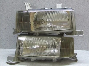 2000 2004 JDM TOYOTA SCION BB NCP30 NCP31 ZENKI SILVER CHROME HEADLIGHT SET OEM - Bild 1 von 11