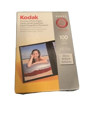 Kodak Premium Photo Paper 100 Sheets 4x6" Glossy 1034388 NEW - Image 1 of 4