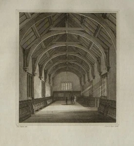 1816 Antiker Druck The Grammer Schule Leeds - Bild 1 von 3