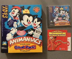 NEW Play Zone Animaniacs Game Pack (1997 CD-Rom) PC Computer Game Big Box - Afbeelding 1 van 6