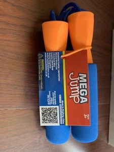 New Mega Jump Rope Skipping Rope With Cushion Handles Blue & Orange Ages 3+ - Picture 1 of 3